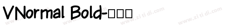 VNormal Bold字体转换
